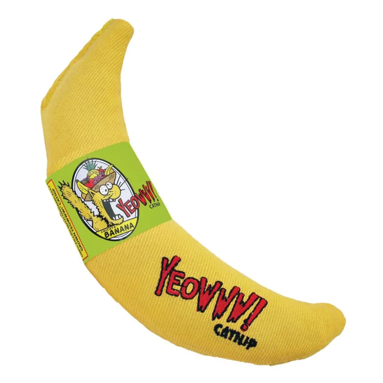Yeowww Catnip Banana kattelegetøj 18 cm